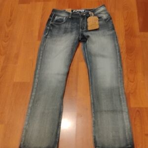 Flypaper Men's Light Blue Straight Jeans